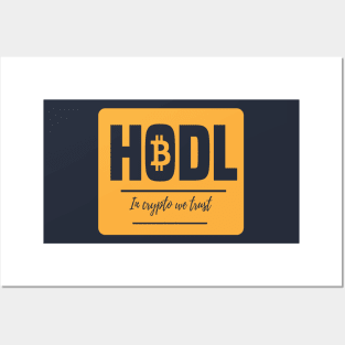 BTC HODL Posters and Art